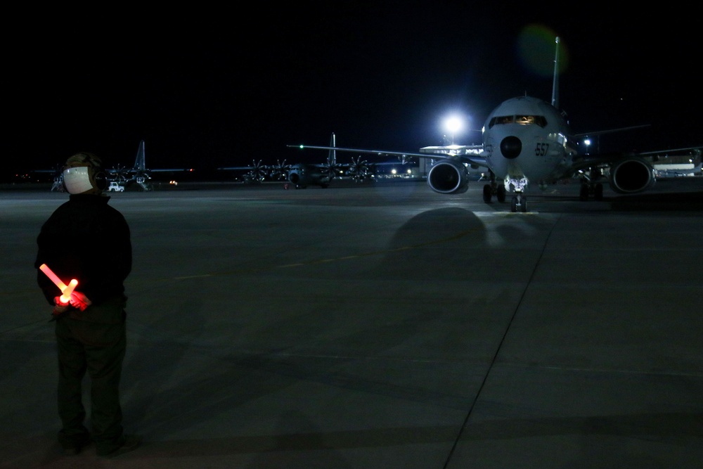 VP-4 Landing at night