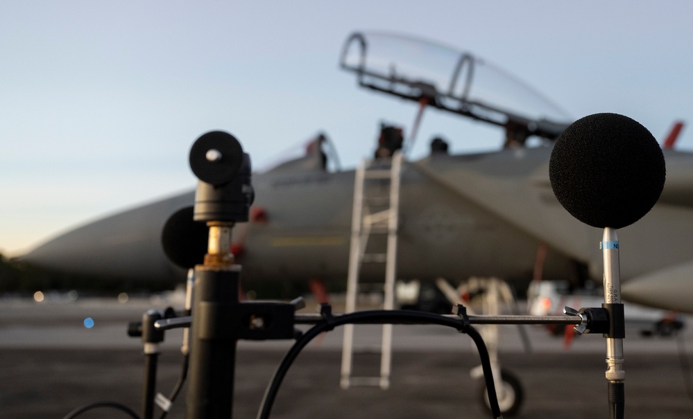 F-15 acoustic testing