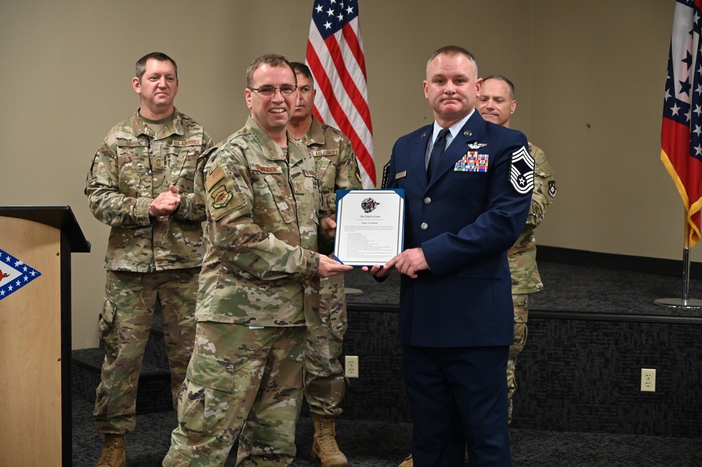 Crockett earns rank of chief master sergeant 
