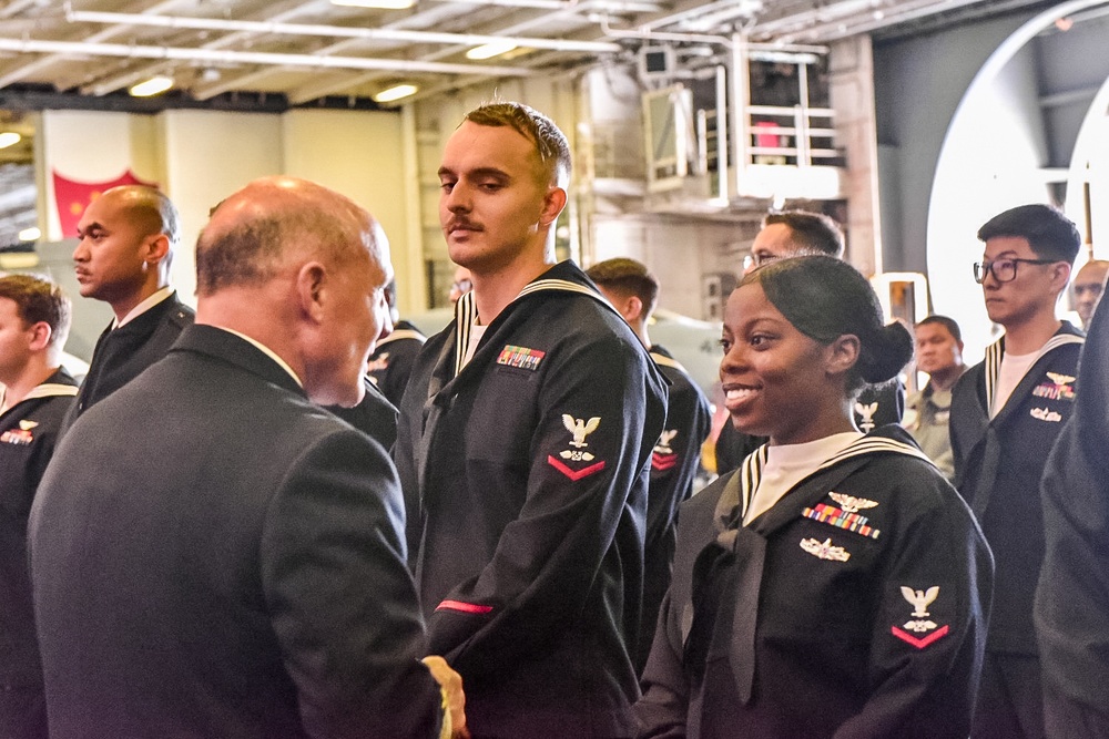 CNO Visits USS Ronald Reagan