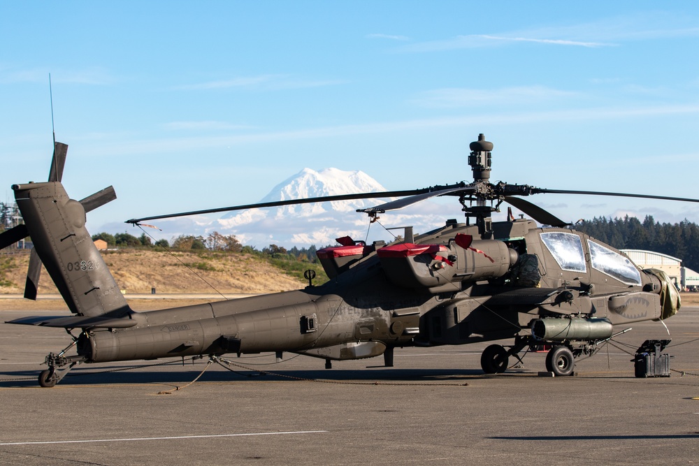 Mountains over Gray Army Airfield