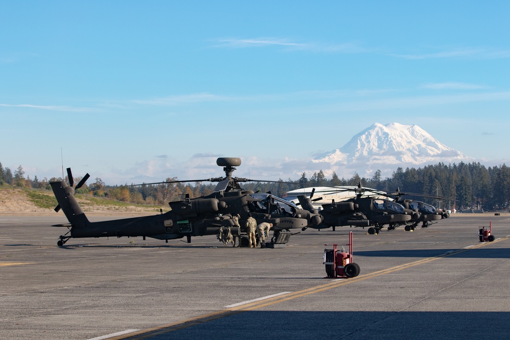 Mountains over Gray Army Airfield