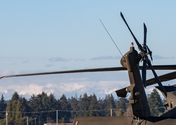 Mountains over Gray Army Airfield