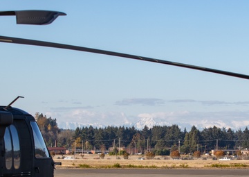 Mountains over Gray Army Airfield