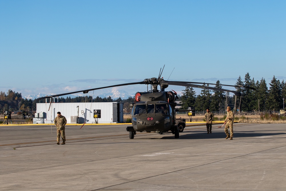 Mountains over Gray Army Airfield