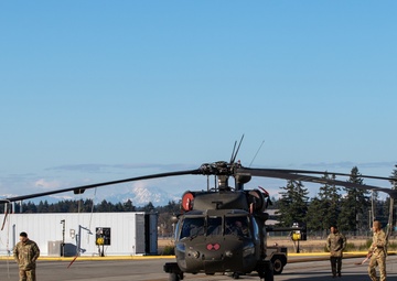 Mountains over Gray Army Airfield