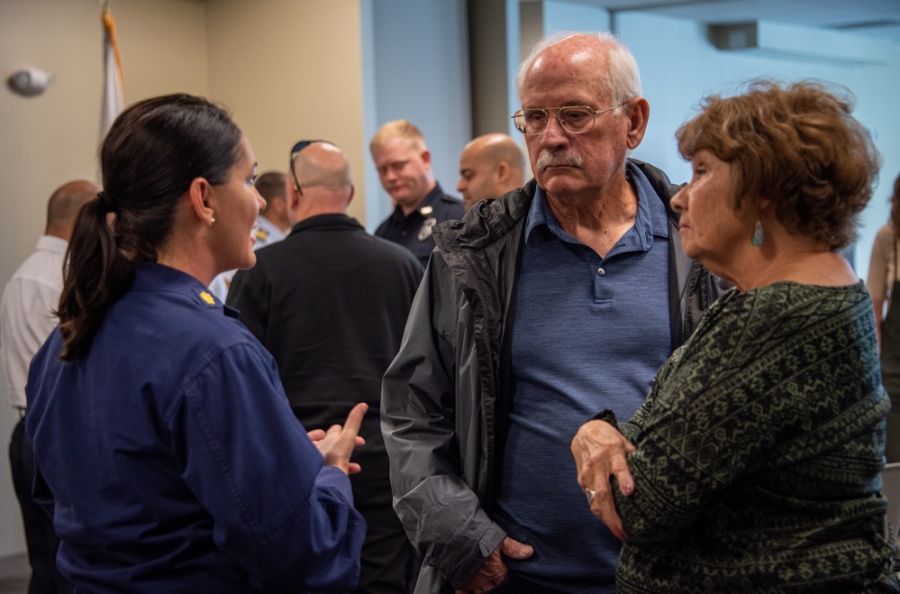 Coast Guard recognizes personnel for lifesaving rescue during ceremony in Houston, Texas