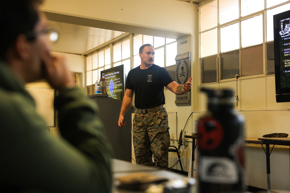 Division religious program personnel train to provide casualty care