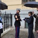MSGs participate in an American Foreign Service Day ceremony in Slovenia