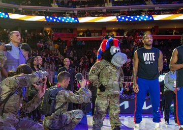 Army Reserve Public Affairs Cover Detroit Pistons Military Appreciation Night