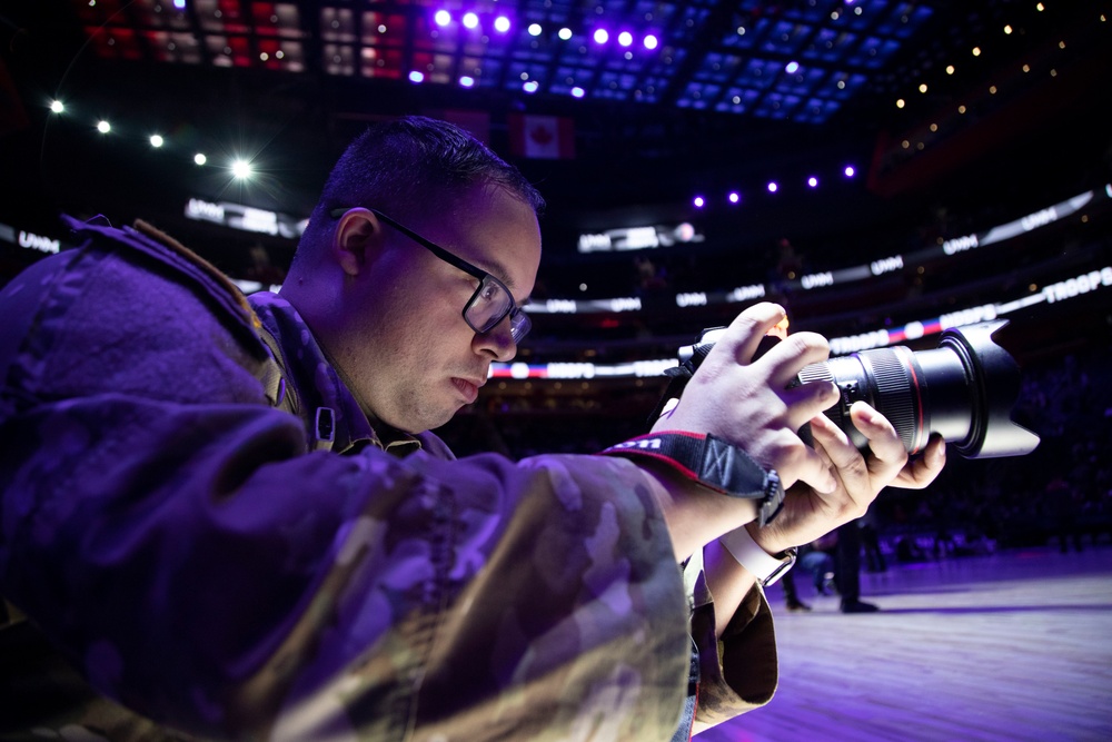 Army Reserve Public Affairs Cover Detroit Pistons Military Appreciation Night