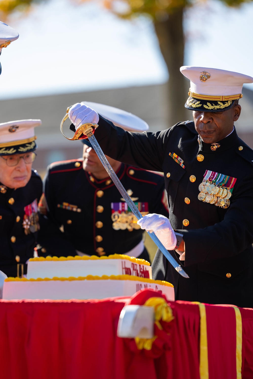 Marine Corps Base Quantico Cake Cutting Ceremony