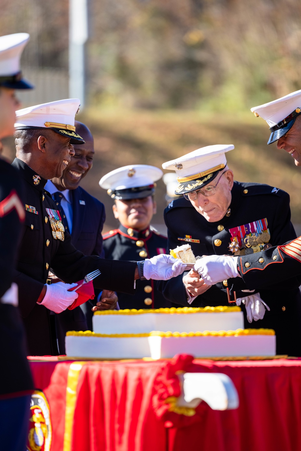 Marine Corps Base Quantico Cake Cutting Ceremony