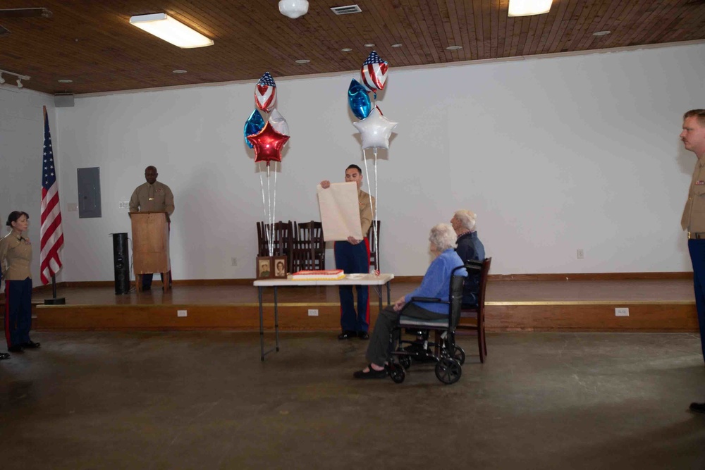 Iwo Jima Survivor Celebrates USMC 247th Birthday