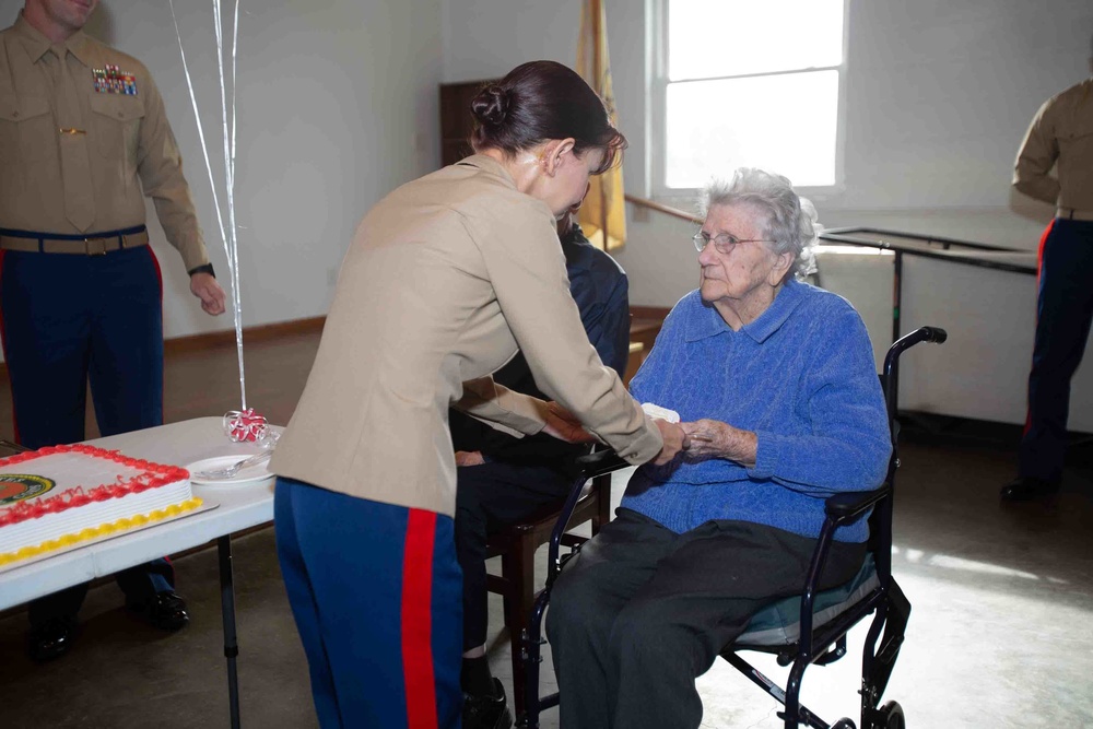 Iwo Jima Survivor Celebrates USMC 247th Birthday