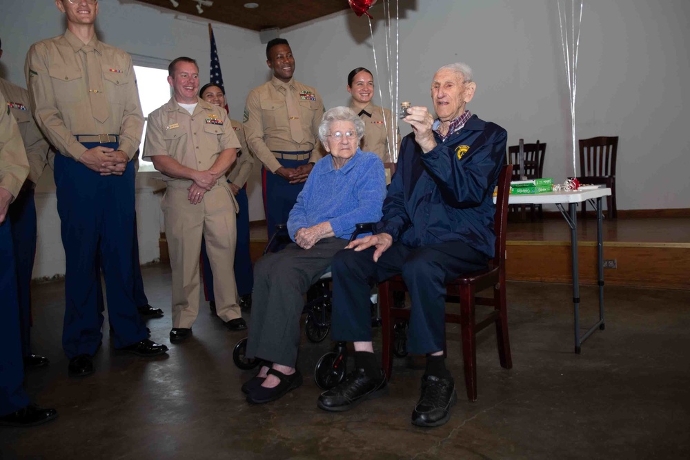 Iwo Jima Survivor Celebrates USMC 247th Birthday