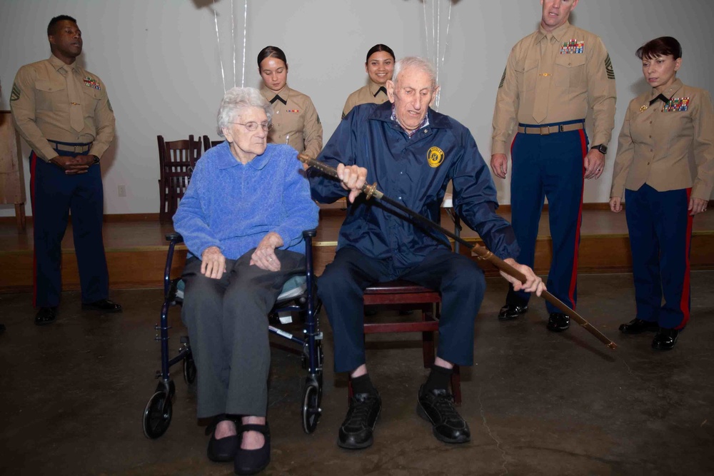 Iwo Jima Survivor Celebrates USMC 247th Birthday