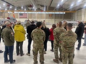 Kansas City Chiefs Representatives tour Fort Riley