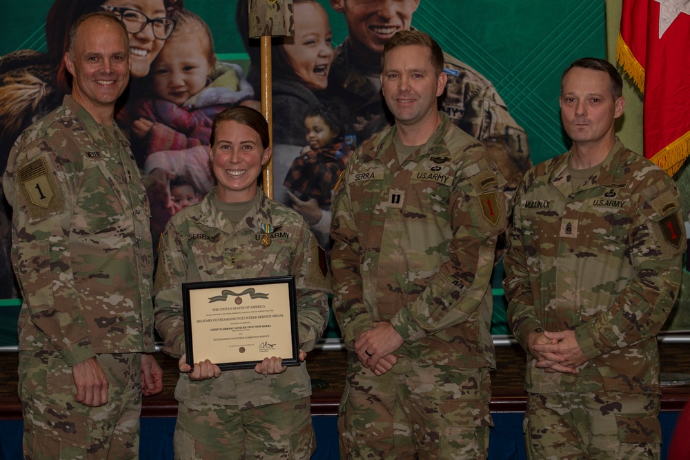 1st ID holds Volunteer of the Quarter Ceremony