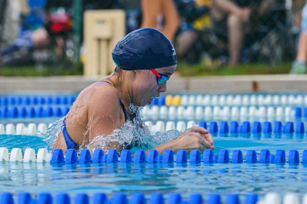 Local swim teams dive back into competition at Andersen AFB