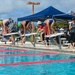 Local swim teams dive back into competition at Andersen AFB