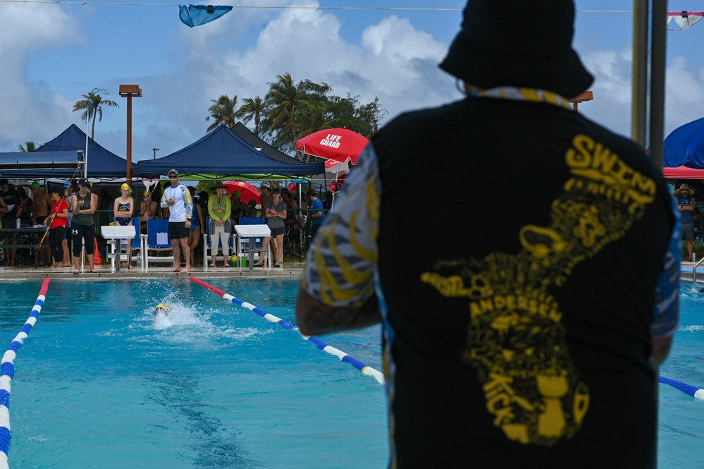 Local swim teams dive back into competition at Andersen AFB