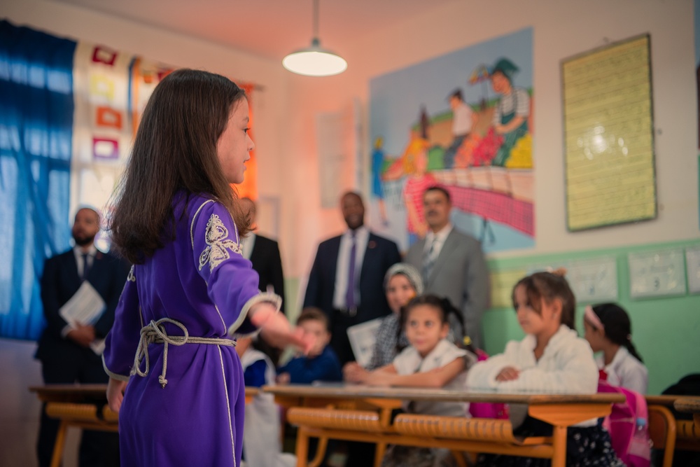 USAID Visit to National Program for Reading School in Oudja