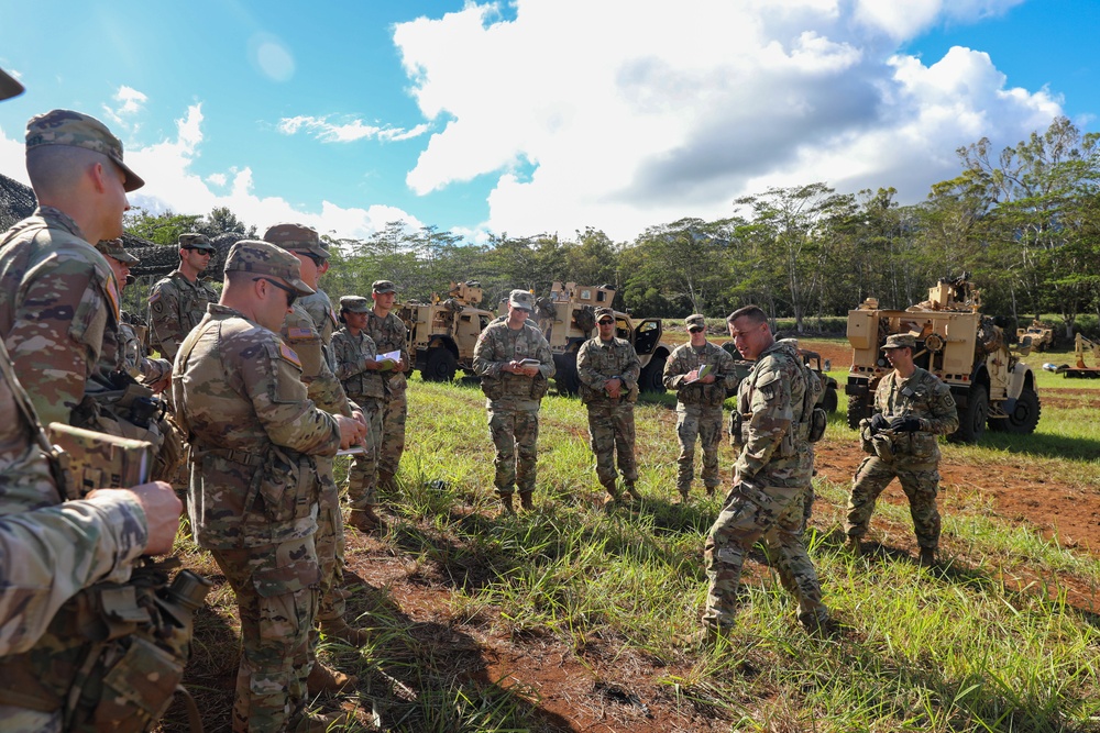 8th MP Brigade Commander Visits Schofield Barracks Training Area for JPMRC-23