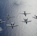 B-1B Lancers/A-10C Thunderbolts fly aerial integration sortie over Pacific Ocean