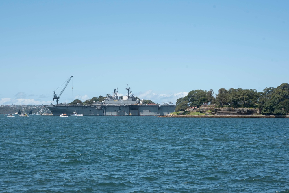 USS Tripoli Visits Sydney