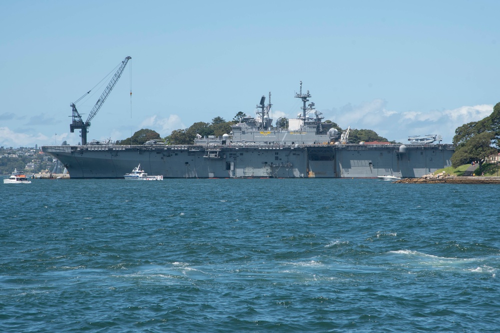 USS Tripoli Visits Sydney