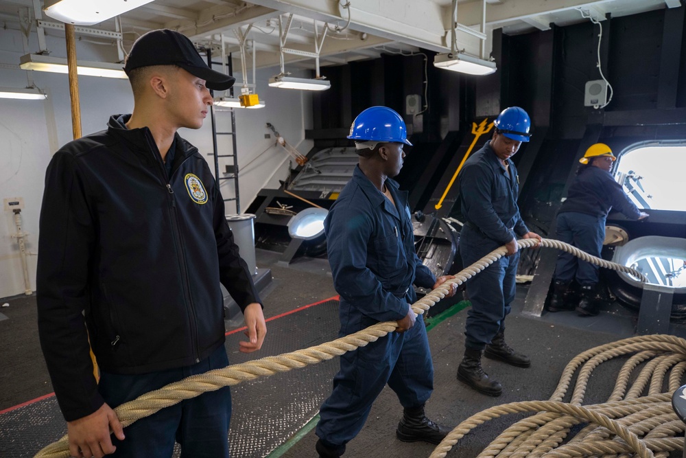 USS Tripoli Sea and Anchor