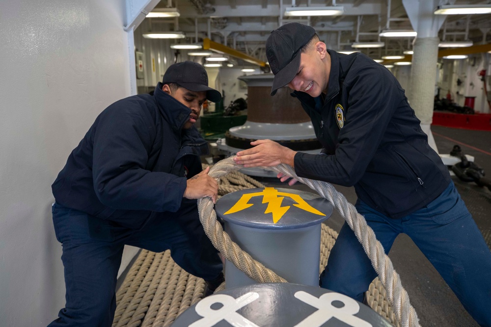 USS Tripoli Sea and Anchor