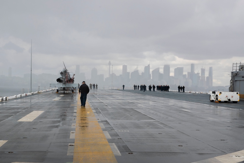 USS Tripoli Visits Sydney