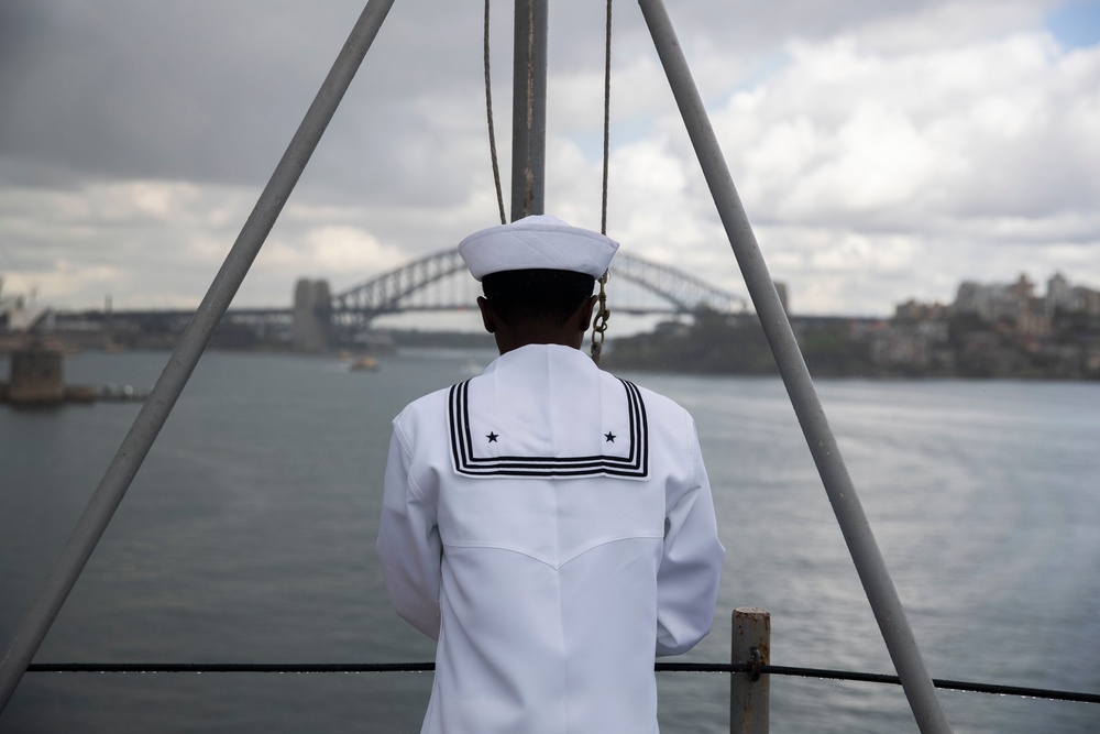 USS Tripoli Visits Sydney