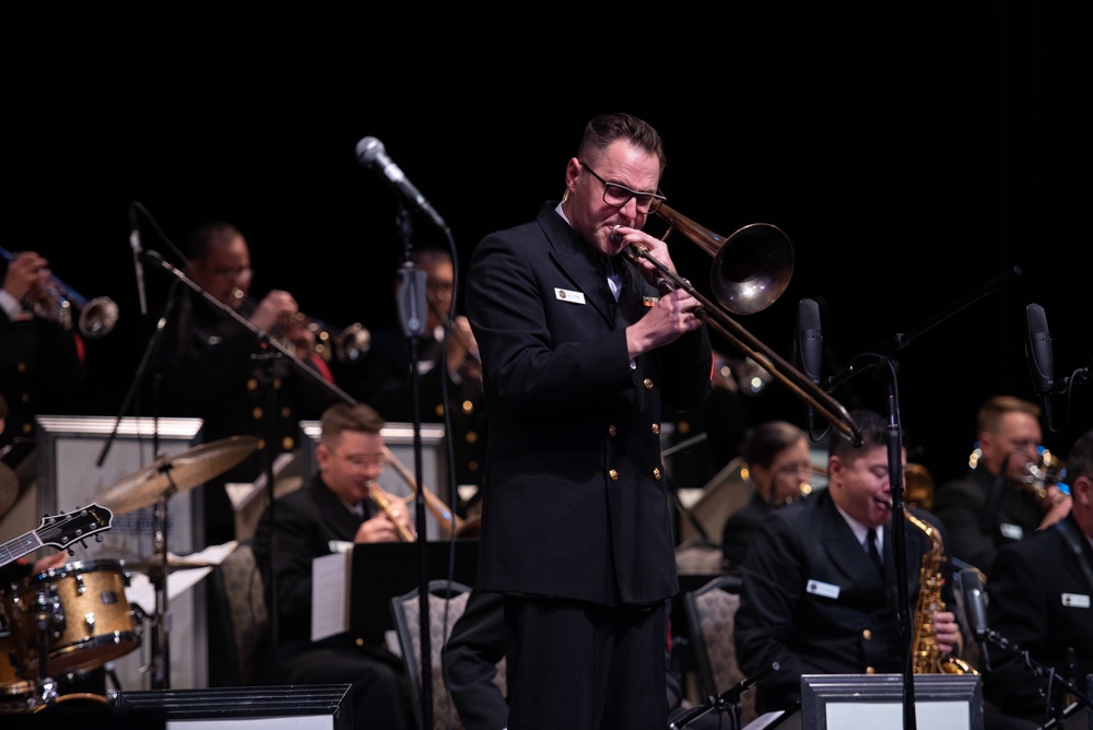 The U.S. Navy Commodores perform at Jefferson Theatre.