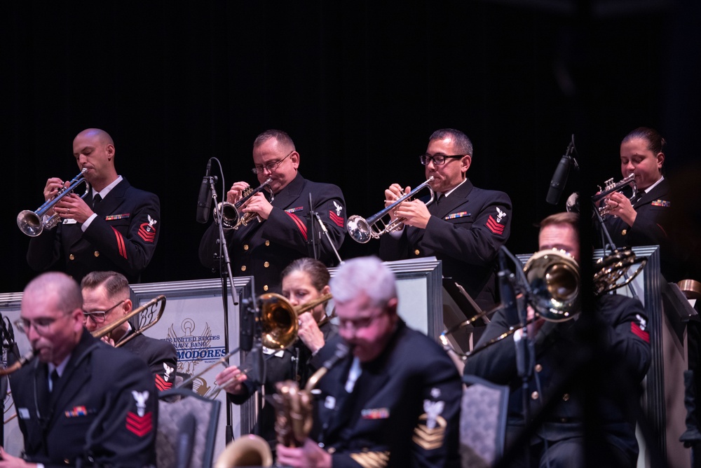 The U.S. Navy Commodores perform at Jefferson Theatre.