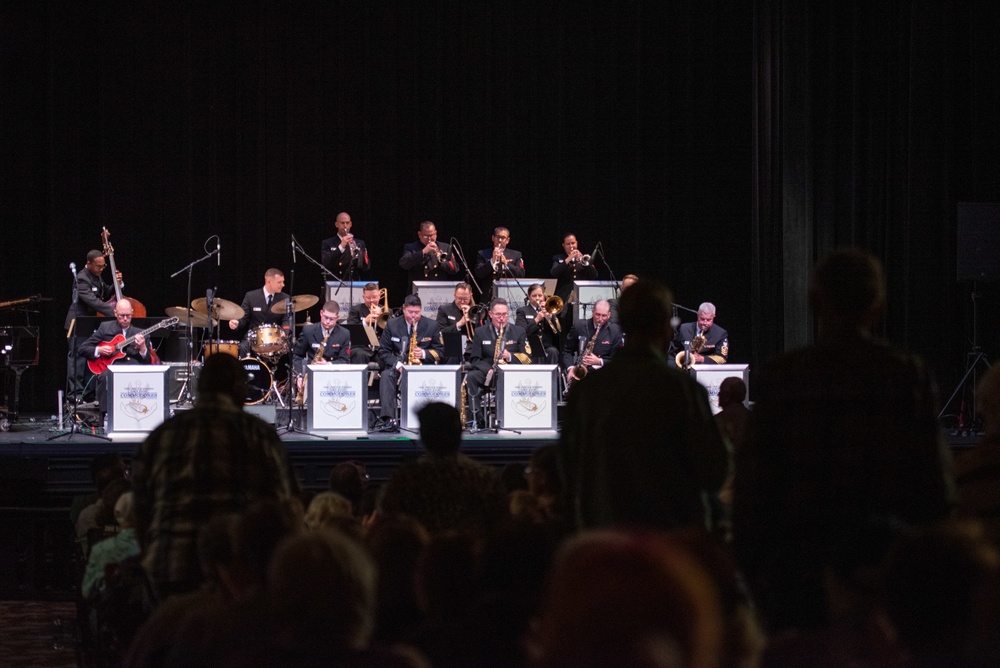 The U.S. Navy Commodores perform at Jefferson Theatre.