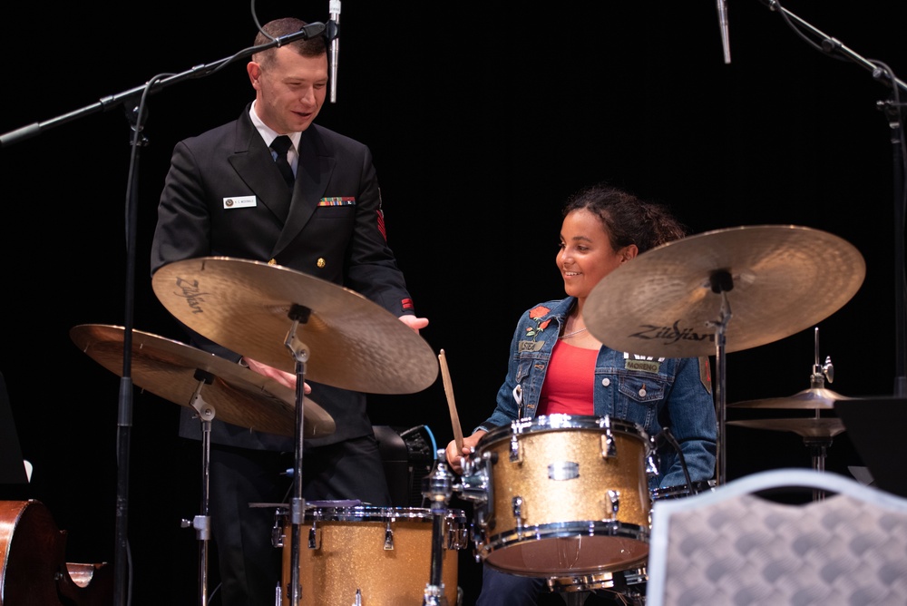 The U.S. Navy Commodores perform at Jefferson Theatre.