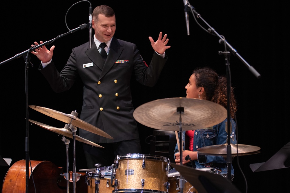 The U.S. Navy Commodores perform at Jefferson Theatre.