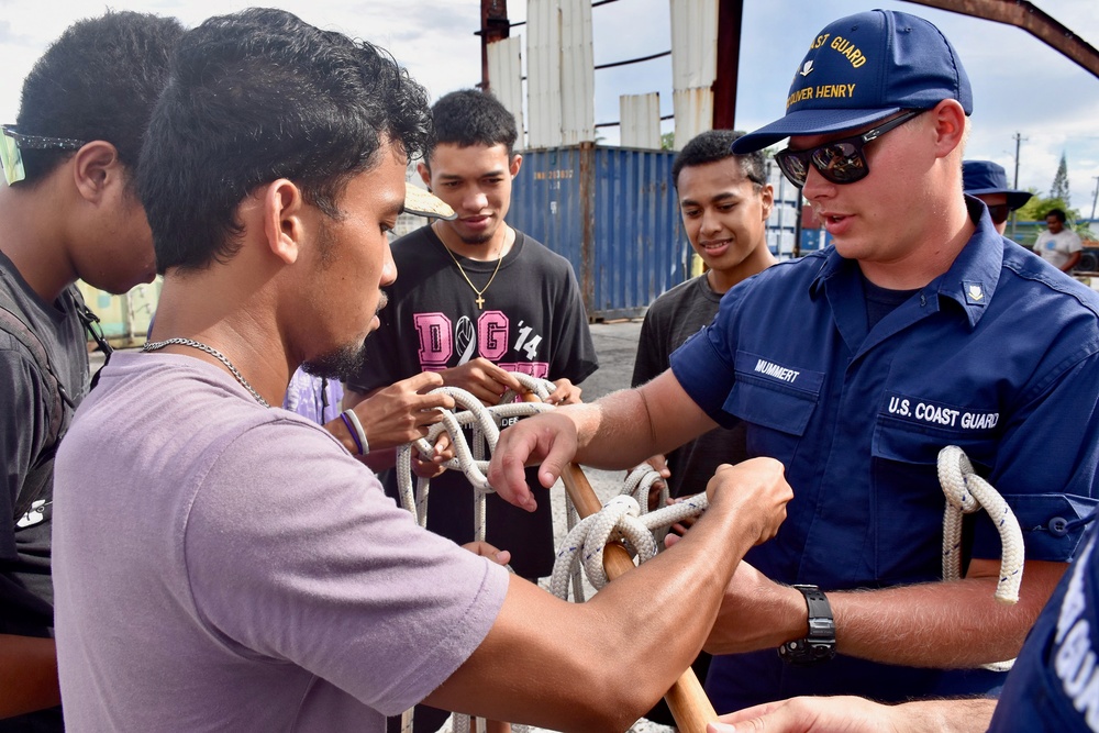 U.S. Coast Guard invests time with partners in Yap during Operation Rematau