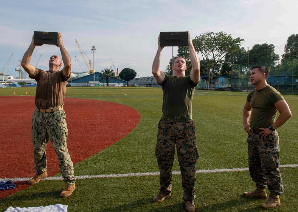 U.S. Marine Corps Host Combat Fitness Test