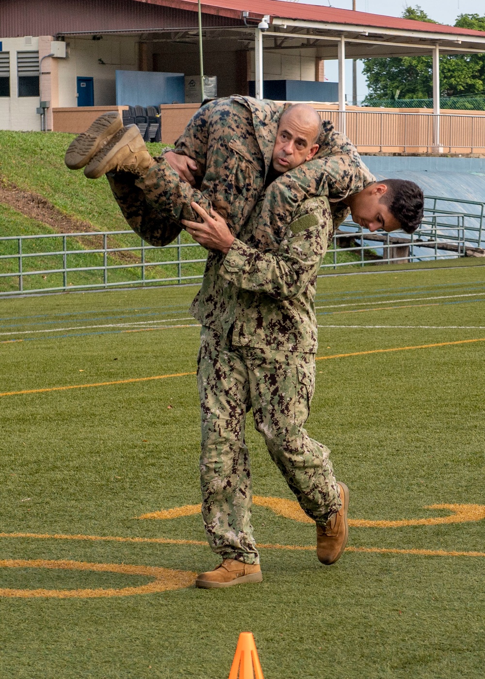 U.S. Marine Corps Host Combat Fitness Test