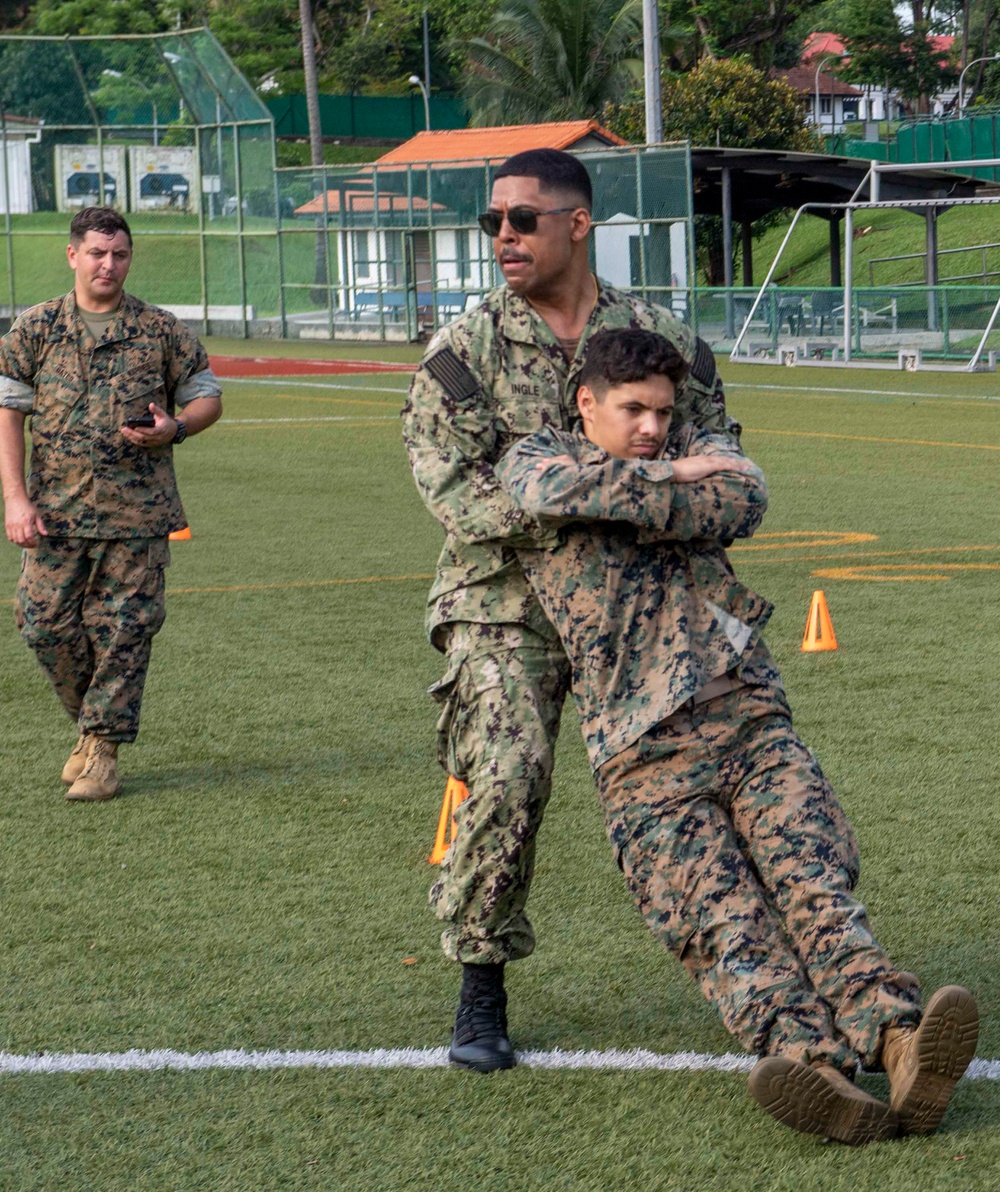 U.S. Marine Corps Host Combat Fitness Test