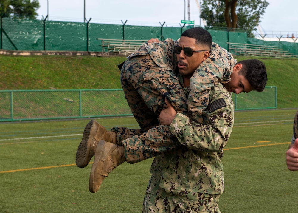 U.S. Marine Corps Host Combat Fitness Test