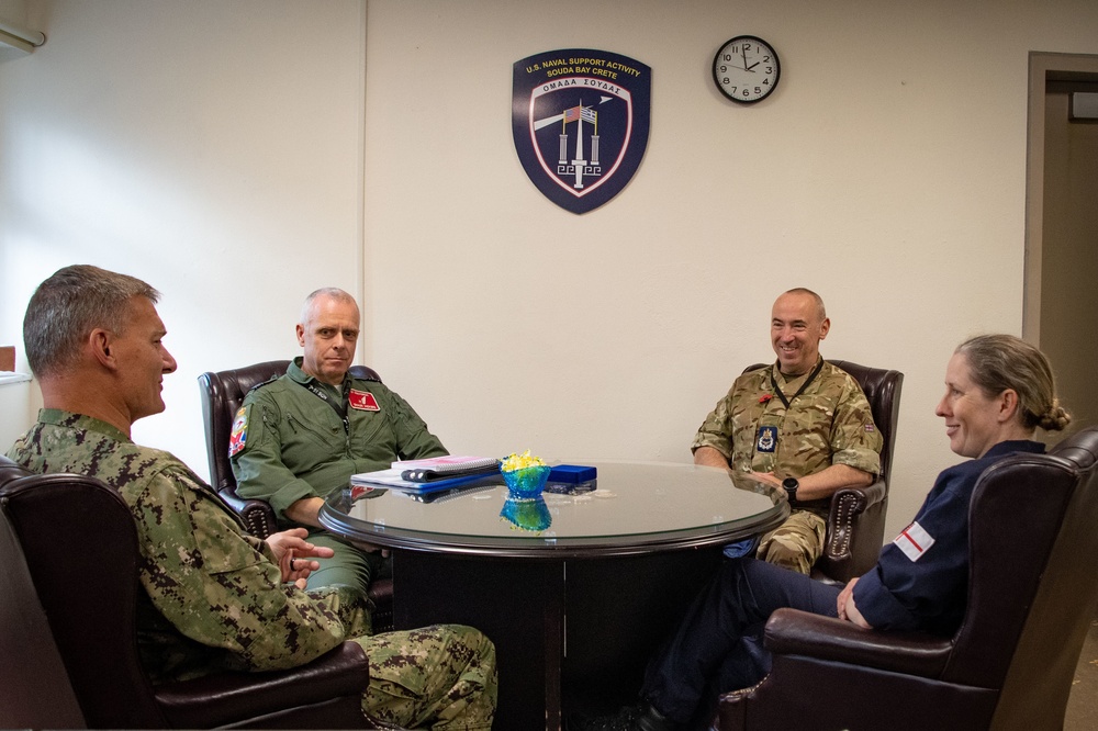 NSA Souda Bay Welcomes Royal Air Force Squadron Leadership