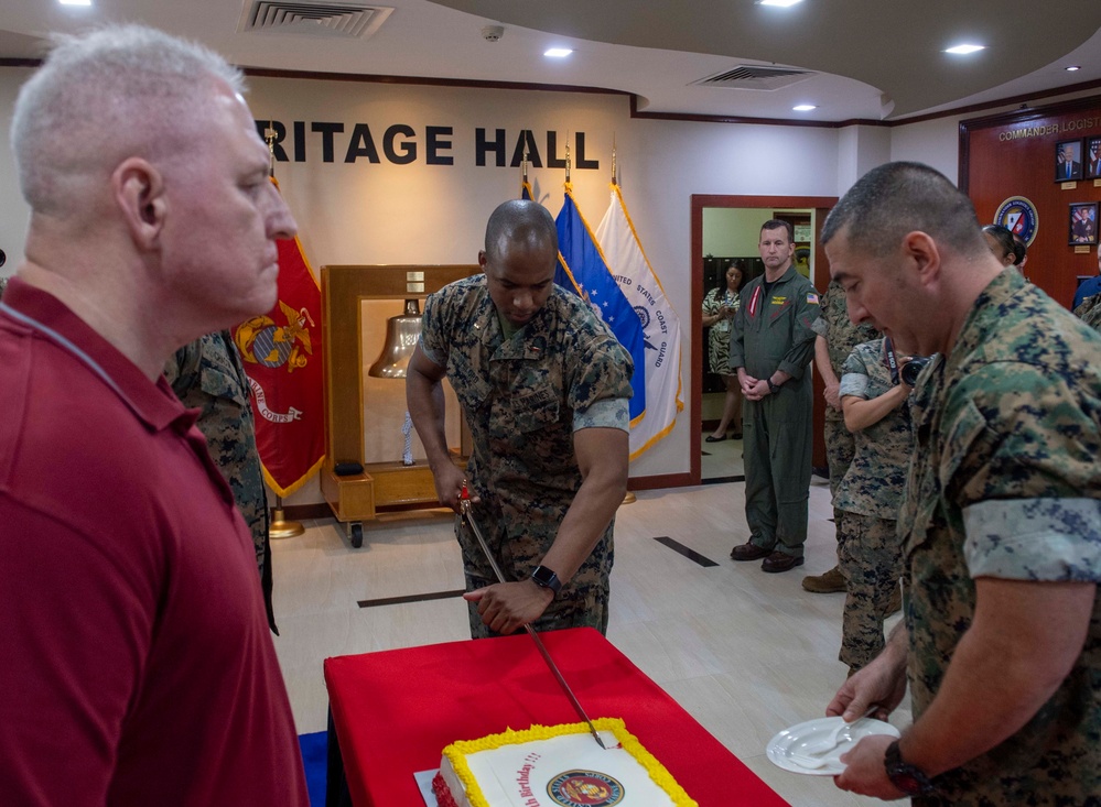 U.S. Marine Corps Host 247th Birthday Celebration at COMLOG WESTPAC