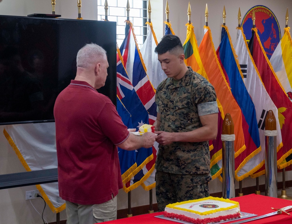 U.S. Marine Corps Host 247th Birthday Celebration at COMLOG WESTPAC