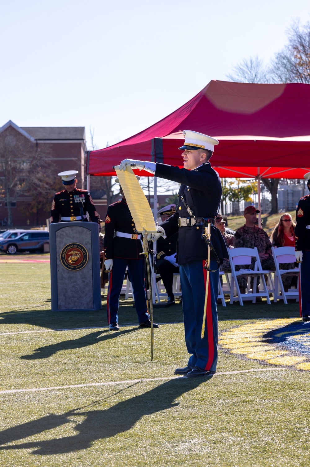 Marine Corps Base Quantico cake cutting ceremony