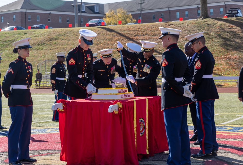 Marine Corps Base Quantico cake cutting ceremony